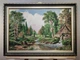 Картина гобеленовая в багетной раме Мельница 40x60см. №G360 - изображение 1