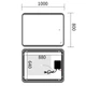 Дзеркало MIXXUS PREMIUM OLIVARY MR19-100x80-REVERSE з LED Touch, Anti-fog, димером (3-6,5kK) (MP6629) - зображення 5