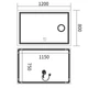 Дзеркало Mixxus Premium QUADRO MR20-120x80 з Led Touch, Anti-fog, димером, регулятором яскравості, лінзою (MP6624) - изображение 4