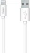 Кабель Fonex Lightning - USB Type-A 1.2 м White (USBMFW) - зображення 1