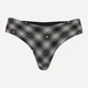 Трусики танга женские Victoria's Secret 4162-23QVW (Iced Coffee Buffalo Plaid Print) XL Кофейные (3001687334195) - изображение 3