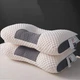 Ортопедическая подушка для сна с поддержкой шеи и спины Pillow-01, 48x74 см, гипоаллергенная, анатомическая форма, Белая - изображение 9