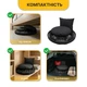 Подвесное плетеное кресло-качалка до 150 кг LEOBRO Boho Comfort XL 80 см Black (LB-1108) - изображение 5