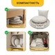 Подвесное плетеное кресло-качалка LEOBRO Boho Comfort XL 80 см Cream (LB-1109) - изображение 5