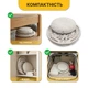 Підвісне плетене крісло-гойдалка до 150 кг LEOBRO Boho XL 80 см Cream з подушкою (LB-1106) - зображення 5