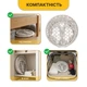 Підвісне плетене крісло-гойдалка до 150 кг LEOBRO Boho XL 80 см Cream (LB-1103) - зображення 5