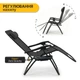 Комфортное кресло-шезлонг LEOBRO Zero Gravity Dark Grey (LB-ZGC-F1-DGR) - изображение 3