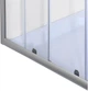 Душова кабіна BRAVO WISLA N90TS.Line 88x88x180 см, півкругла, без піддона, сатиновий профіль, скло з білою лінією - изображение 2