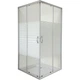 Душова кабіна BRAVO ODRA N90TS.Line 88x88x180 см, квадратна, без піддона, сатиновий профіль, скло з білою лінією 4 мм - изображение 1