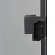 Душові двері BRAVO POPRAD 90TB 90 см, поворотно-розпашні, чорний профіль, прозоре скло 6 мм - зображення 8