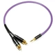 Інтерфейсний кабель MiniJack 3.5mm-2хRCA Melodika MDMJ2-R05 Purple Cable 0.5m - зображення 1