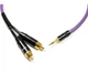 Інтерфейсний кабель MiniJack 3.5mm-2хRCA Melodika MDMJ2-R05 Purple Cable 0.5m - зображення 4