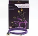 Інтерфейсний кабель MiniJack 3.5mm-2хRCA Melodika MDMJ2-R05 Purple Cable 0.5m - зображення 5
