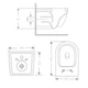 Унитаз подвесной Qtap Jay Ultra Quiet 485х360х320 мм, Matt Black, сиденьем Slim Duroplast/ Soft-close/ Quick Relase QT07335177MB - изображение 2