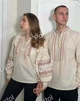 Парна вишиванка чоловіча та жіночі XL бежева - зображення 2
