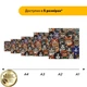 Дерев'яний фігурний пазл Котячий Гобелен, А1, Дерев'яна коробка 500+ елементів - изображение 2