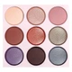 Набір палітр тіней для повік DoDo Girl Eyeshadow 9 відтінків, 3 шт в асортименті (D3202) - зображення 6