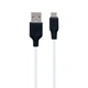 Кабель USB Hoco X21 Plus Silicone USB - Type C 3А 1m Чорно-Білий - зображення 1