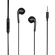 Дротові навушники 3.5mm Yison X1 вкладиші з мікрофоном 1.2m Black - изображение 1
