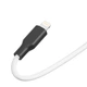Кабель USB Ridea RC-M134 Soft Silicone потужність 12W iPhone 2.4A 1m White - Black - зображення 5