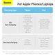 Кабель BASEUS Type-C to Lightning Dynamic Series Fast Charging Data Cable |1m, 20W| (CALD000003) blue - изображение 10