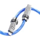 Кабель USB Hoco U113 Solid PD20W Silicone Type-C to Lightning Синiй - зображення 2