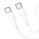 Кабель USB Hoco X83 60W Type-C to Type-C Білий - изображение 1