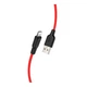 Кабель USB Hoco X21 Plus Silicone USB - Lightning 2.4A 1m Черно-Красный - изображение 1