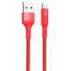 Кабель USB Hoco X26 Xpress Charging USB - Micro USB Красный - изображение 1