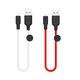 Кабель USB Hoco X21 Plus Silicone Lightning 0.25m Чорно-Червоний - зображення 2