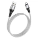 Кабель USB Hoco X50 Excellent USB на Micro-USB для зарядки и передачи данных, 1m 2.4A Grey - изображение 1