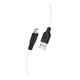 Кабель USB Hoco X21 Plus Silicone Lightning Чорно-Білий - зображення 1