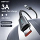 Кабель ACEFAST USB-A to USB-C |1.2m, 3A| Black - зображення 13