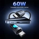 Кабель ACEFAST USB-C to USB-C fantasy color series braided Charging data cable C21-03 |1.2m, 60W/3A| Black - зображення 10