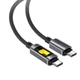 Кабель ACEFAST USB-C to USB-C fantasy color series braided Charging data cable C21-03 |1.2m, 60W/3A| Black - зображення 4
