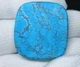 Бирюзовый магнезит 50 карат 28×30×5 мм (3560) - изображение 5