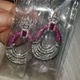 Серьги с розовыми цирконами (9503) - изображение 3
