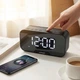 Bluetooth колонка-годинник з FM радіо будильником 3Вт 1400mAh, K10, Чорний - зображення 2
