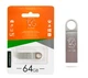 USB флешка 64Гб Metal 026 алюминиевый корпус для хранения и переноса данных стальной цвет - изображение 6