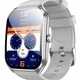 Смарт годинник Hoco Y28 AMOLED 1.96 дюйма Bluetooth 5.2 IP67 Сріблястий з силіконовим та шкіряним ремінцем - зображення 1