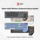 Бездротовий комплект клавіатура та миша Fantech Go WK895 Silent Click 110 кнопок USB бежевий - зображення 7