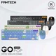 Бездротовий комплект клавіатура та миша Fantech Go WK895 Silent Click 110 кнопок USB бежевий - зображення 8
