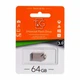 USB флешка 64 ГБ 3.0 металлическая для хранения данных модель Metal 106 стальной цвет - изображение 2