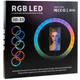 Лампа RGB Crystal 3D 33 см 120 светодиодов с USB питанием прозрачная для фото и видео съемки - изображение 2