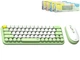 Беспроводной комплект клавиатура и мышь Fantech Go WK896 зеленый 65 клавиш USB адаптер 2.4GHz Bluetooth ABS пластик - изображение 3