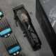Аккумуляторная машинка для стрижки волос 10 Вт 250 г 4 насадки VGR V653 черная - изображение 2