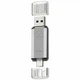 USB флешка 16 Гб Type C USB 2.0 серебро ABS пластик для хранения и переноса данных модель T&G 009 - изображение 1