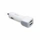 Авто зарядний пристрій Hoco Z23 2USB 2 4A 12-24V Lightning білий з кабелем 1м - зображення 2