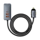 Автомобільний зарядний пристрій 120Вт 3 USB Type-C 12-24В алюмінієвий сплав Baseus Share Together Сірий - зображення 3