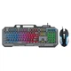 Клавиатура и мышь TWolf TF600 USB RGB подсветка мембранные 104 клавиши черный для геймеров - изображение 6